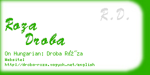 roza droba business card